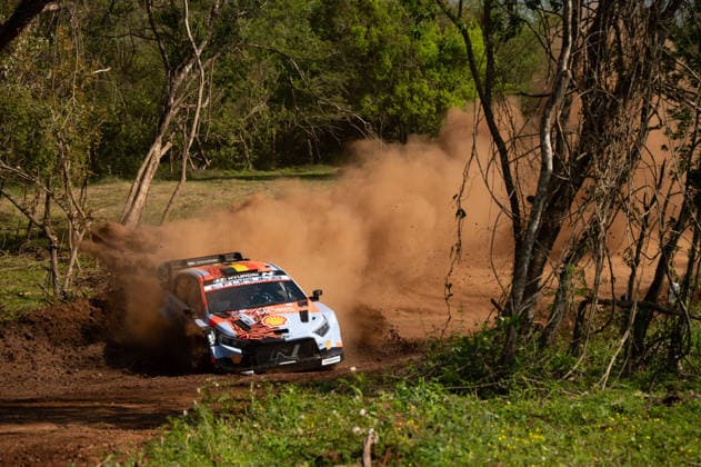 IPA87854951 - Driver Thierry Neuville and co-driver Martijn Wydaeghe of the Hyundai Shell Mobis World Rally Team, driving the Hyundai i20 N Rally1, took part in the shakedown during the FIA World Rally Championship WRC, Motorsport Rallye, WM Ueno Rally of Paraguay 2026 on August 27 in Encarnación, Paraguay.  Copyright: xLucaxBarsali IPAxSportx xx 87854951