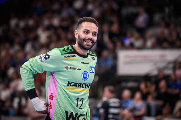 Mohamed Essam Moustafa El Tayar, TVB Stuttgart, 12 GER, TVB Stuttgart vs. Bergischer HC, Opel HBL, Handball, Bundesliga, Matchday 1, 2026–2027 season, August 28, 2026 GER, TVB Stuttgart vs. Bergischer HC, Opel HBL, Handball, Bundesliga, Matchday 1, 2026–2027 season, August 28, 2026 Stuttgart Copyright: xSandyxDinkelackerx EP_SDR