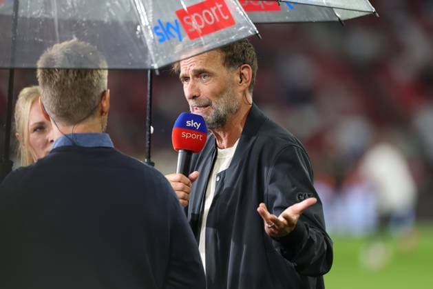 National Team Coach Jürgen Klopp, Germany; FC Bayern Munich vs. VfB Stuttgart; Soccer; Bundesliga 1; Matchday 1; August 28, 2026; DFL-DFB regulations prohibit any use of photographs as image sequences and or quasi-video; Munich, Bayern, Germany Copyright: xkolbert-press ChristianxKolbertx