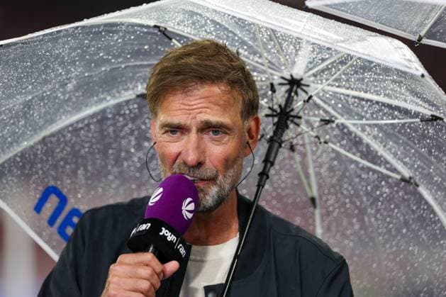 Interview with German National Team Coach Juergen Klopp, FC Bayern Munich vs. VfB Stuttgart, Soccer, Bundesliga 1, Matchday 1, August 28, 2026. DFL and DFB regulations prohibit any use of photographs as image sequences and or quasi-video. Munich, Bayern, Germany Copyright: xkolbert-press ChristianxKolbertx