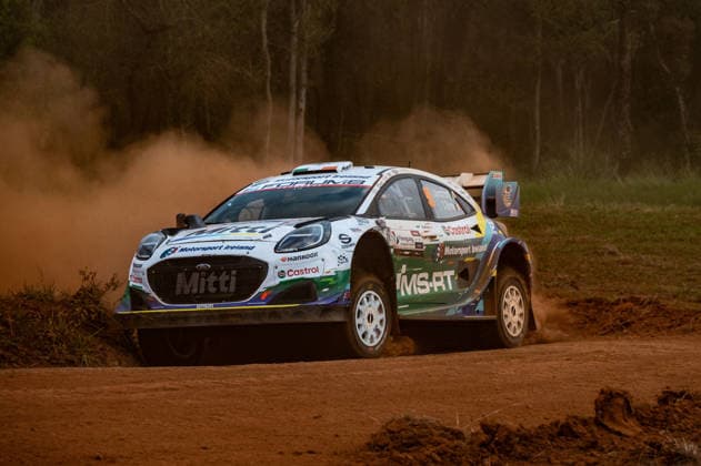 IPA87885221 - 95 Jon Armstrong and co-driver Shane Byrne of the M Ford World Rally Team, driving the Ford Puma Rally1, will start first on the first day of the 2026 FIA World Rally Championship WRC, Motorsport Rallye, WM Ueno Rally of Paraguay on August 28 in Encarnación, Paraguay.  Copyright: xLucaxBarsali IPAxSportx xx 87885221