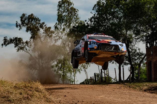 IPA87885216 - Driver Adrien Fourmaux and co-driver Alexandre Coria of the Hyundai Shell Mobis World Rally Team, driving the Hyundai i20 N Rally1, will compete on the first day of the 2026 FIA World Rally Championship WRC, Motorsport Rallye, WM Ueno Rally of Paraguay on August 28 in Encarnación, Paraguay.  Copyright: xLucaxBarsali IPAxSportx xx 87885216