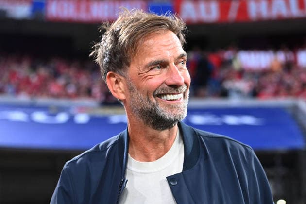 German National Team Coach Juergen KLOPP, GER, single image, cropped close-up, portrait, soccer, Bundesliga Season 2026–2027, Matchday 1, Matchday 01, FC Bayern Munich vs. VfB Stuttgart 5–1 on August 28, 2026, Allianz Arena