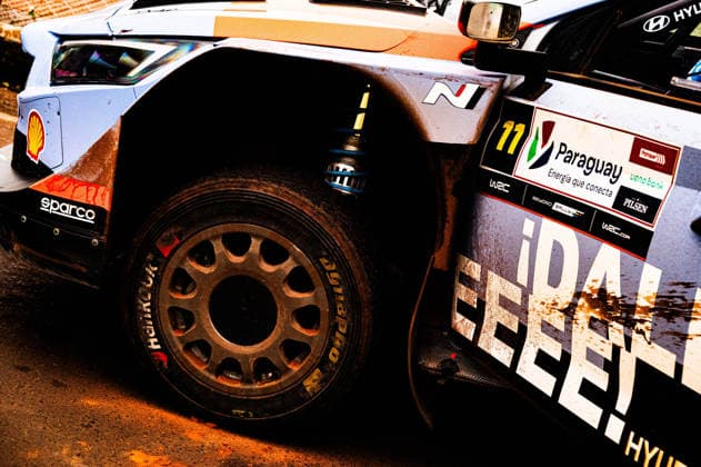 IPA87923826 - Driver Adrien Fourmaux and co-driver Alexandre Coria of the Hyundai Shell Mobis World Rally Team, driving the Hyundai i20 N Rally1, are facing the second day of competition during the 2026 FIA World Rally Championship WRC, Motorsport Rallye, WM Ueno Rally of Paraguay on August 29 in Encarnación, Paraguay.  Copyright: xLucaxBarsali IPAxSportx xx 87923826
