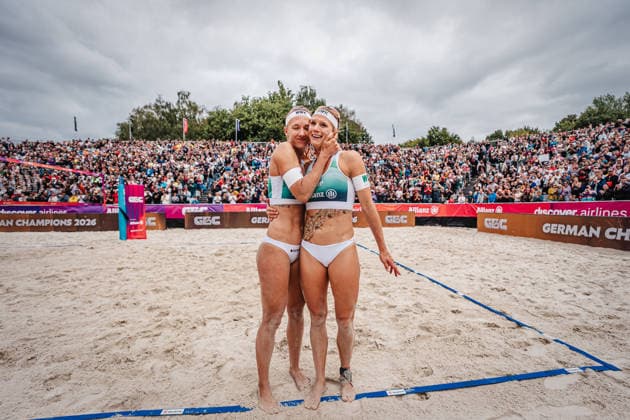 Women s Beach Volleyball German Championship Final German Beach Championship August 30, 2026: Sandra Ittlinger and Kim van de Velde win the final and are crowned German champions in Dortmund, Revierpark Wischlingen, North Rhine-Westphalia, Germany