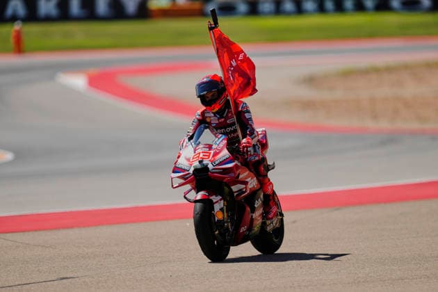 MotoGP Of Aragon - Race ALCANIZ, SPAIN - AUGUST 30: Marc Marquez (93) of Spain and Ducati Lenovo Team celebrates the victory of MICHELIN GRAND PRIX OF ARAGON at Motorland Aragon Circuit on August 30, 2026 in Alcaniz, Spain. Alcaniz Aragon Spain  Copyright: xJosexBretonx originalFilename:bretonhernandez-motogpof260830_npL0H.jpg