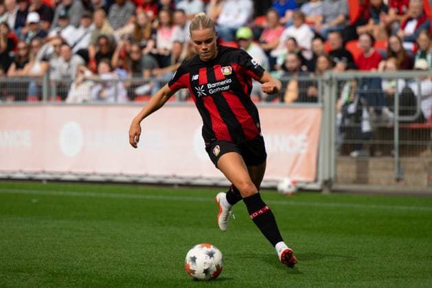 Cornelia Kramer 7 Bayer 04 Leverkusen Women in Action, Bayer 04 Leverkusen Women vs. VfL Wolfsburg Women, Soccer, Google Pixel Women s Bundesliga, Matchday 3, 2026–2027, August 30, 2026 DFB regulations prohibit any use of photographs as image sequences and or quasi-video Leverkusen, North Rhine-Westphalia, Germany Copyright: xkolbert-press MarkusxVerwimpx