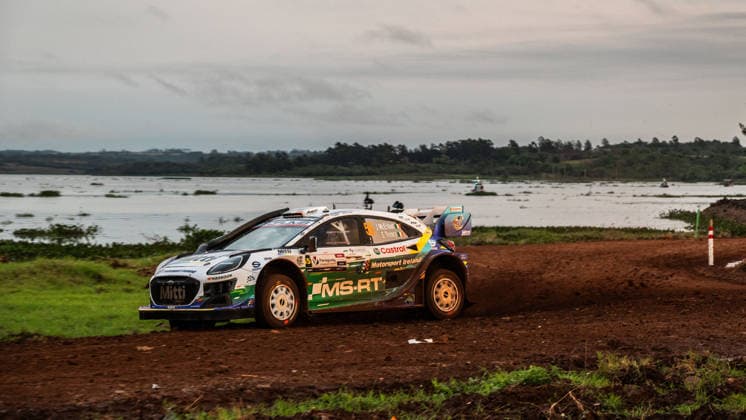 IPA87977510 - 55 Driver Joshua McErlean and Co-Driver Eoin Treacy of the M Ford World Rally Team’s Ford Puma Rally1,They are in 3rd place on the third day of the 2026 FIA World Rally Championship WRC, Motorsport Rallye, WM Ueno Rally of Paraguay on August 30 in Encarnación, Paraguay  Copyright: xLucaxBarsali IPAxSportx xx 87977510