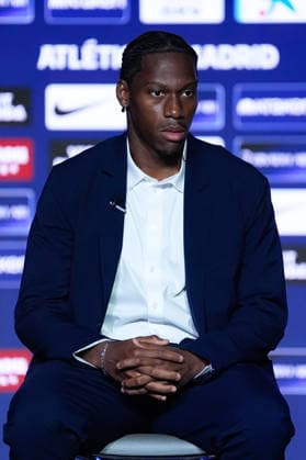 September 2, 2026, Madrid, Madrid, Spain: Jonathan David attends during his presentation as a new player of Atletico de Madrid at Riyadh Air Metropolitano stadium on September 02, 2026, in Madrid, Spain. Madrid Spain - ZUMAa181 20260902_zaa_a181_012 Copyright: xDennisxAgyemanx