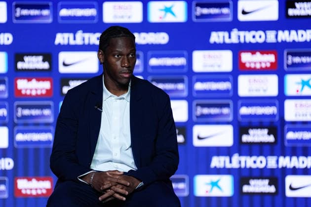 September 2, 2026, Madrid, Madrid, Spain: Jonathan David attends during his presentation as a new player of Atletico de Madrid at Riyadh Air Metropolitano stadium on September 02, 2026, in Madrid, Spain. Madrid Spain - ZUMAa181 20260902_zaa_a181_013 Copyright: xDennisxAgyemanx