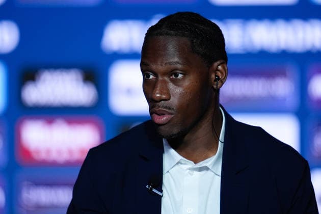 September 2, 2026, Madrid, Madrid, Spain: Jonathan David attends during his presentation as a new player of Atletico de Madrid at Riyadh Air Metropolitano stadium on September 02, 2026, in Madrid, Spain. Madrid Spain - ZUMAa181 20260902_zaa_a181_016 Copyright: xDennisxAgyemanx