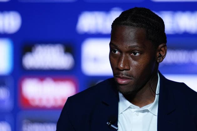 September 2, 2026, Madrid, Madrid, Spain: Jonathan David attends during his presentation as a new player of Atletico de Madrid at Riyadh Air Metropolitano stadium on September 02, 2026, in Madrid, Spain. Madrid Spain - ZUMAa181 20260902_zaa_a181_017 Copyright: xDennisxAgyemanx