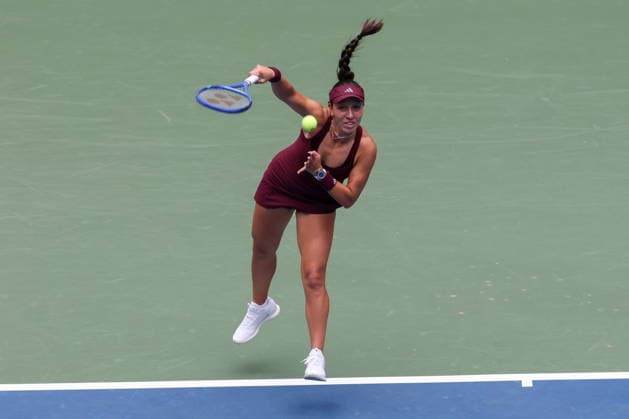 US Open tennis tournament - Day 4 Jessica Pegula of the US in action against Sofia Kenin of the US during the Women™s Singles second round match of the US Open Tennis Championships in Flushing Meadows, New York, USA, 02 September 2026. FLUSHING MEADOWS NEW YORK United States  Copyright: xBRIANxHIRSCHFELDx