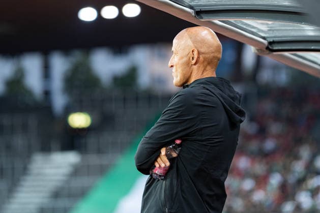 Soccer, Switzerland Brack Super League, Matchday 6: Grasshopper Club Zurich vs. FC St. Gallen 1879, Wednesday, September 2, 2026, Letzigrund Stadium, Zurich; Peter Zeidler, Head Coach, Grasshopper Club Zurich Copyright: xValentinxDomgjonix