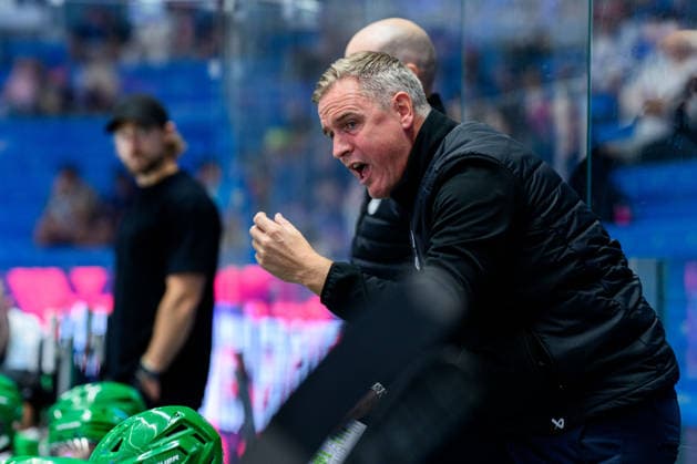 September 3, 2026: Head coach Dan Tangnes of Rögle during the CHL game between HC Plzen and Rögle on September 3, 2026 in Plzen. Photo by Mathilda Schuler. BILDBYRAN code MA MA1031 ice hockey CHL Champions Hockey League HC Plzen Rögle Rögle BBENG ice hockey CHL Champions Hockey League HC Plzen Rögle BBENG Copyright: MATHILDAxSCHULER BB260903MA119