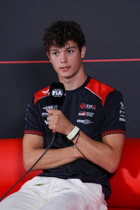BEARMAN Ollie Oliver gbr, TGR Haas F1 Team VF 26, portrait taken at a press conference during the 2026 Formula 1 Gran Premio d™Italia, Italian Grand Prix, the 13th round of the 2026 Formula One World Championship, held from September 4 to 6, 2026 at the Autodromo Nazionale Monza in Monza, Italy Monza, Italy