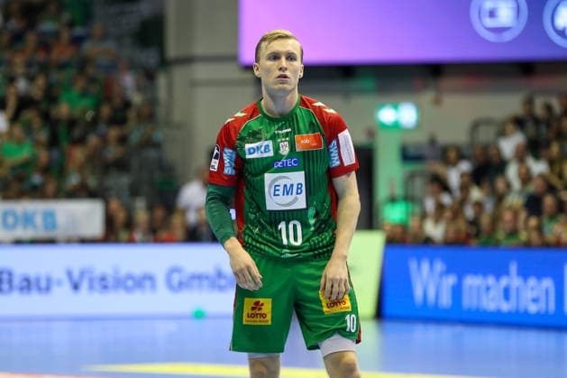 September 3, 2026, xgox, Handball: Opel HBL SC Magdeburg vs. Füchse Berlin (emspor), from left: Gisli, Thorgeir, Kristjansson (Magdeburg), 10 (Magdeburg)