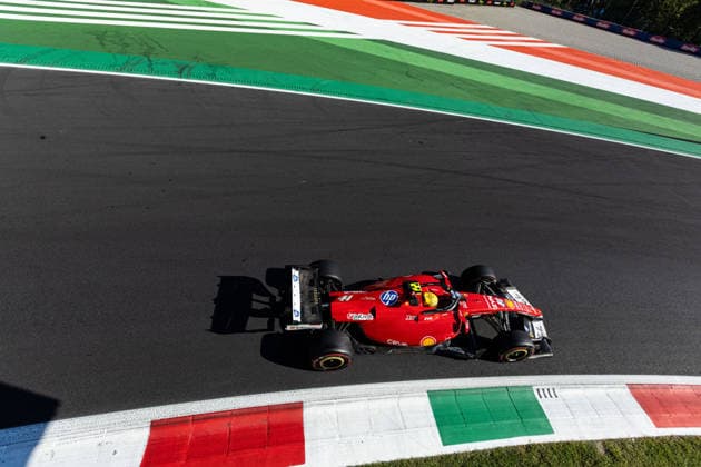 IPA88114620 - Lewis Hamilton (GBR) - Scuderia Ferrari HP during the Practice 2 session of the 2026 Formula 1 Pirelli Italian Grand Prix at the Autodromo Nazionale Monza in Monza, Italy. Round 15 of 24 in the 2026 FIA Formula One World Championship, WM, Weltmeisterschaft held September 4–6, 2026. The Autodromo Nazionale Monza, the Temple of Speed, is the fastest circuit on the calendar and home to the tifosi. Copyright: xAlessioxDexMarco IPAxSportx xx 88114620