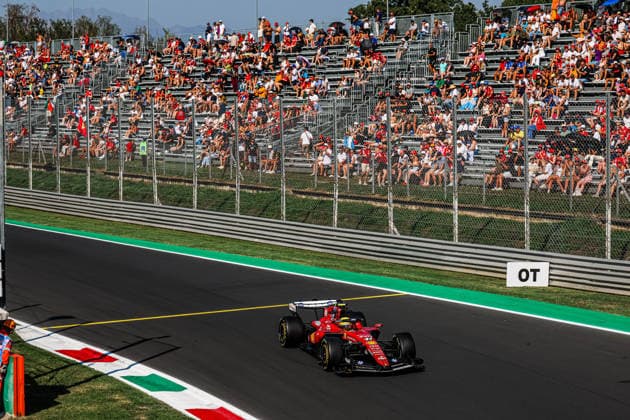 IPA88114765 - Lewis Hamilton (GBR) - Scuderia Ferrari HP during the Practice 2 session of the 2026 Formula 1 Pirelli Italian Grand Prix at the Autodromo Nazionale Monza in Monza, Italy. Round 15 of 24 in the 2026 FIA Formula One World Championship, WM, Weltmeisterschaft held September 4–6, 2026. The Autodromo Nazionale Monza, the Temple of Speed, is the fastest circuit on the calendar and home to the tifosi. Copyright: xAlessioxDexMarco IPAxSportx xx 88114765