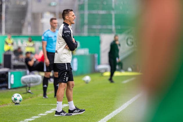 Thomas Woerle, SC Preussen Münster, Head Coach (GER), SC Preussen Münster vs. TSV Havelse, Soccer, 3rd Division, Matchday 4, 2026–2027 Season, September 5, 2026 DFL regulations prohibit the use of photographs as image sequences and or quasi-video GER, SC Preussen Münster vs. TSV Havelse, soccer, 3rd League, Matchday 4, 2026–2027 season, September 5, 2026, Münster Copyright: xEibner-Pressefoto JanxRollingerx EP_JSK