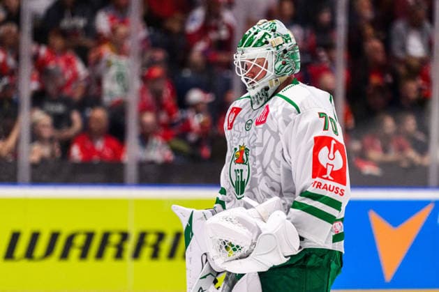September 5, 2026: Goaltender Calle Clang of Rögle during the CHL game between Dynamo Pardubice and Rögle on September 5, 2026 in Pardubice Photo by Mathilda Schuler BILDBYRAN code MA MA1033 ice hockey CHL Champions Hockey League Dynamo Pardubice Rögle Rögle BBENG ice hockey CHL Champions Hockey League Dynamo Pardubice Rögle Rögle BBENG Copyright: MATHILDAxSCHULER BB260905MA096