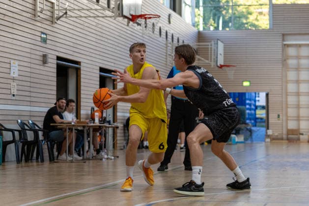 Johannes Patrick Kreisbau Kirchheim Knights, 06 vs. Aiden Warnholtz Tigers Tübingen, 03 Kreisbau Kirchheim Knights vs. Tübingen Tigers, Basketball, Barmer Basketball 2. Bundesliga ProA, Exhibition Game, 2026–2027 Season, September 5, 2026, Kreisbau Kirchheim Knights vs. Tübingen Tigers, Basketball, Barmer Basketball 2. Bundesliga ProA, Exhibition Game, 2026–2027 Season, September 5, 2026, Kirchheim Copyright: xEibner-Pressefoto DavidexDixGiovannix EP_DGI