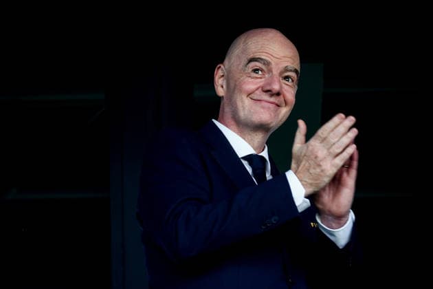 Football: Gianni Infantino intends to stand for re-election as FIFA President; archive footage