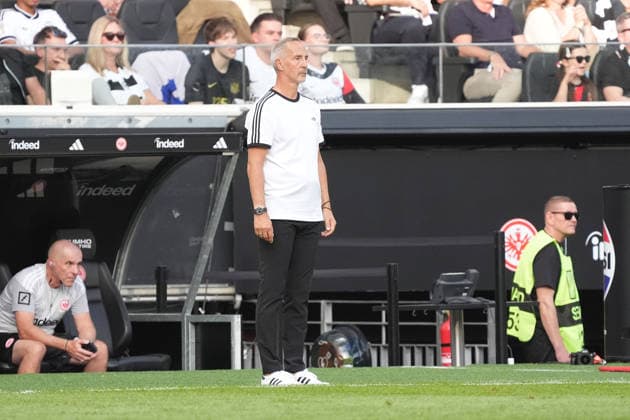 Coach Adi Hütter, Eintracht Frankfurt, September 6, 2026, Bundesliga, 2026–2027 season, Eintracht Frankfurt vs. FC Augsburg, Deutsche Bank Park, Matchday 2