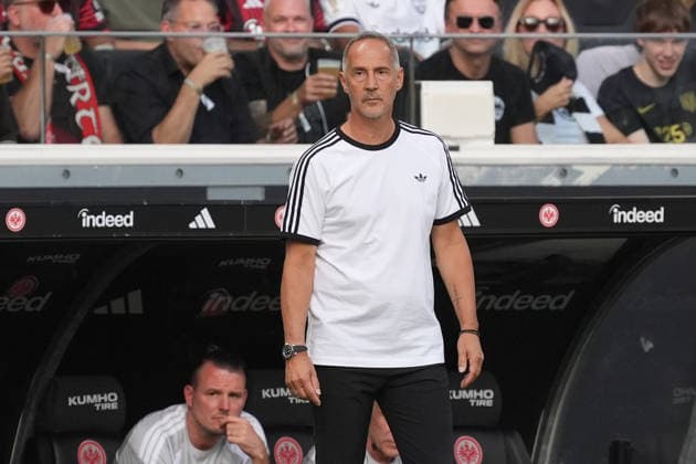 Coach Adi Hütter, Eintracht Frankfurt, September 6, 2026, Bundesliga, 2026–2027 season, Eintracht Frankfurt vs. FC Augsburg, Deutsche Bank Park, Matchday 2