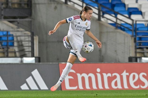 September 6, 2026, Madrid, Madrid, Spain: 22 BELLA ANDERSSON of Real Madrid CF Femenino controls the ball during the Spanish Women League, Liga F, football match played between REAL MADRID fem Vs SD EIBAR femenino at Alfredo Di Stefano stadium on September 6, 2026, in Valdebebas, Madrid, Spain. Madrid Spain - ZUMAc312 20260906_zsp_c312_325 Copyright: xOscarxManuelxSanchezx