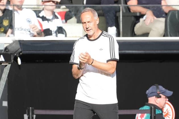Coach Adi Hütter, Eintracht Frankfurt, September 6, 2026, Bundesliga, 2026–2027 season, Eintracht Frankfurt vs. FC Augsburg, Deutsche Bank Park, Matchday 2