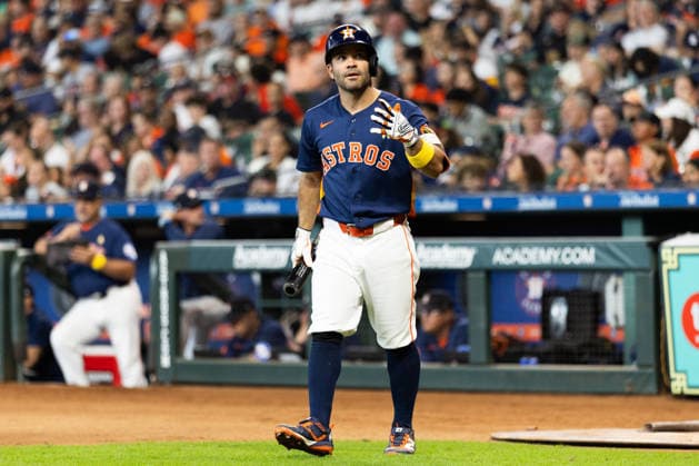 September 6, 2026, Houston, Texas, USA: Houston Astros second baseman JOSE ALTUVE (27) walks to bat during the third inning of a Major League Baseball game between the Arizona Diamondbacks and the Houston Astros, September 6th, 2026, at Daikin Park in Houston, Texas. Houston USA - ZUMAg287 20260906_zsp_g287_015 Copyright: xMatthewxGuzmanx