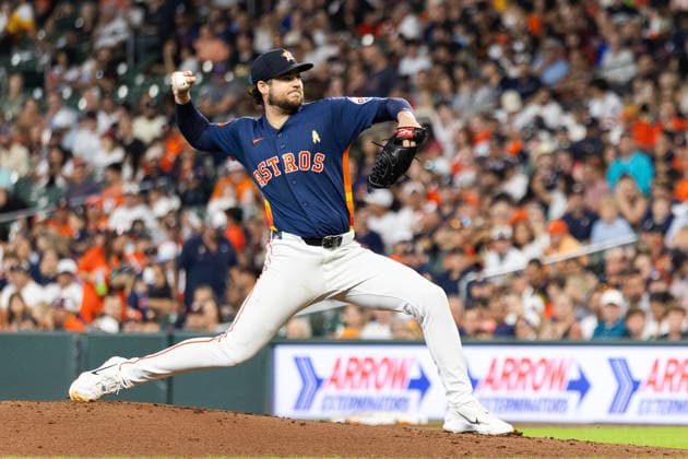 September 6, 2026, Houston, Texas, USA: Houston Astros pitcher PETER LAMBERT (38) winds up a pitch during the second inning of a Major League Baseball game between the Arizona Diamondbacks and the Houston Astros, September 6th, 2026, at Daikin Park in Houston, Texas. Houston USA - ZUMAg287 20260906_zsp_g287_029 Copyright: xMatthewxGuzmanx