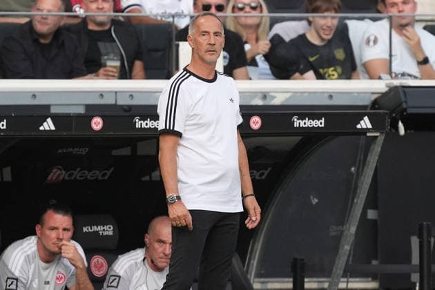 Coach Adi Hütter, Eintracht Frankfurt, September 6, 2026, Bundesliga, 2026–2027 Season, Eintracht Frankfurt vs. FC Augsburg, Deutsche Bank Park, Matchday 2