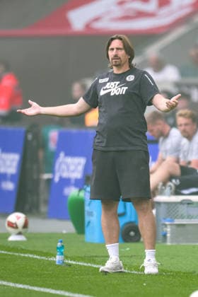 DUISBURG, GERMANY, SEPTEMBER 5: Elversberg Head Coach Vincent Wagner during the DFB Cup 2026–27 match between MSV Duisburg and SV Elversberg at Schauinsland Reisen Arena on September 5, 2026 in Duisburg, Germany. Photo by Markus Fischer. 24passion, Duisburg, Schauinsland Reisen Arena, Germany Copyright: 24passionx