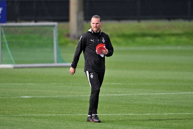 September 8, 2026, Mönchengladbach, Soccer, Men s, 2026–2027 Season, Borussia Mönchengladbach Training, Eugen Polanski, Gladbach Coach, DFL regulations prohibit any use of photographs as image sequences and or quasi-video footage at Borussia Park, North Rhine-Westphalia, Germany