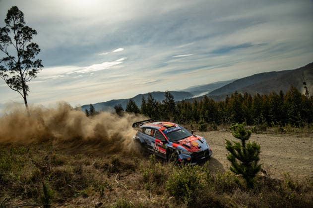 IPA88384000 - Driver Thierry Neuville and co-driver Martijn Wydaeghe of the Hyundai Shell Mobis World Rally Team, driving a Hyundai i20 N Rally1, took part in the shakedown during the FIA World Rally Championship WRC, Motorsport Rallye, WM Rally Chile Biobio 2026 on September 10 in Concepción, Chile.  Copyright: xLucaxBarsali IPAxSportx xx IPA88384000