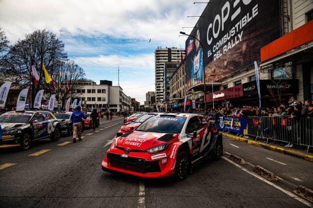 IPA88384008 - Driver Sami Pajari and Co-Driver Marko Salminen of the Toyota Gazoo Racing WRT team, driving a Toyota GR Yaris Rally1; Driver Sami Pajari and Co-Driver Marko Salminen of the Toyota Gazoo Racing WRT team, driving a Toyota GR Yaris Rally1 Copyright: xLucaxBarsali IPAxSportx xx IPA88384008