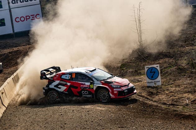 IPA88384010 - Driver Takamoto Katsuta and co-driver Aaron Johnston of Team Toyota Gazoo Racing WRT, driving a Toyota GR Yaris Rally1, faced challenges during the shakedown at the 2026 FIA World Rally Championship WRC, Motorsport Rallye, WM Rally Chile Biobio on September 10 in Concepción, Chile.  Copyright: xLucaxBarsali IPAxSportx xx IPA88384010