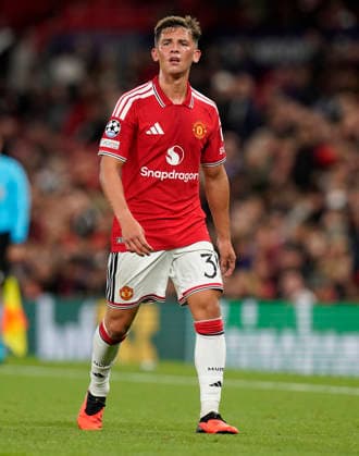 Manchester, England, 10th September 2026. Shea Lacey of Manchester United, ManU during the Manchester United vs Sabah UEFA Champions League match at Old Trafford, Manchester. Picture credit should read: Andrew Yates Sportimage EDITORIAL USE ONLY. No use with unauthorised audio, video, data, fixture lists, club league logos or live services. Online in-match use limited to 120 images, no video emulation. No use in betting, games or single club league player publications. SPI_071_AY_Man_Utd_Sabah SPI-4989-0086