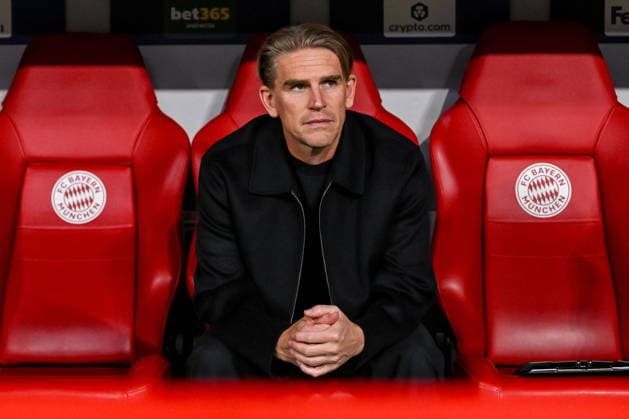 Bayern Munich s sporting director, Christoph Freund, looks on during the 2026–2027 UEFA Champions League match between Bayern Munich and Bodo Glimt at the Fussball Arena München on September 10, 2026, in Munich, Germany. Photo by Harry Langer, DeFodi Images