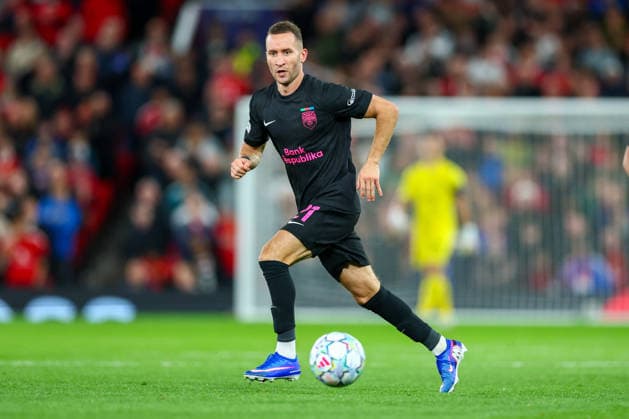 RECORD DATE NOT STATED 10th September 2026; Old Trafford, Manchester, England; UEFA Champions League Football, Manchester United, ManU versus Sabah; Veljko Simic of Sabah FK on the ball RogerxEvans