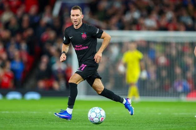 RECORD DATE NOT STATED 10th September 2026; Old Trafford, Manchester, England; UEFA Champions League Football, Manchester United, ManU versus Sabah; Veljko Simic of Sabah FK on the ball RogerxEvans