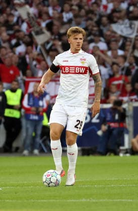 09 09 26 VfB Stuttgart Viking Stavanger Germany, Stuttgart, 09 09 2026, Soccer, UEFA Champions League, Season 2026 2027, VfB Stuttgart Viking Stavanger Finn Jeltsch VfB Stuttgart