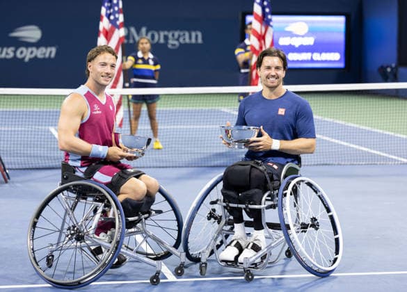 Alfie Hewett, Gordon Reid, Men s Wheelchair Doubles, U.S. Open Championships, Billie Jean King National Tennis Center, Flushing Meadows, New York, USA Copyright: xJuergenxHasenkopfx
