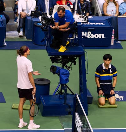 September 11, 2026: Alexander Zverev (GER) in action against Karen Khachanov during their Semifinal match at the US Open on September 11, 2026, held at the USTA Billie Jean King National Tennis Center in New York City. CSM New York City USA - ZUMAc04_ 20260911_zma_c04_123 Copyright: xBerniexHaleyx