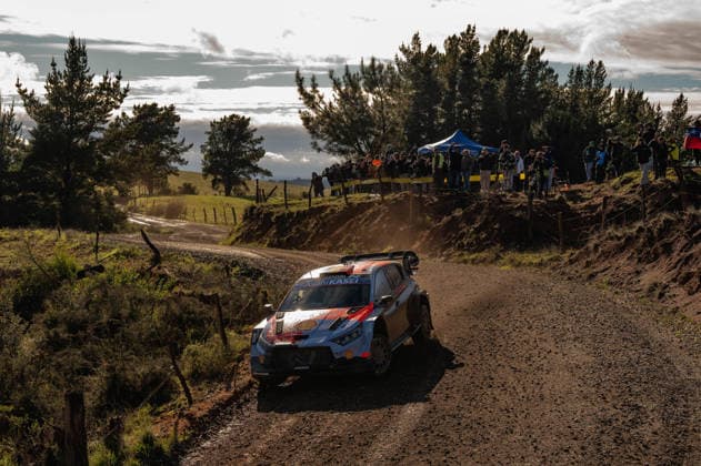 IPA88425585 - ,Driver Thierry Neuville and co-driver Martijn Wydaeghe of the Hyundai Shell Mobis World Rally Team, driving a Hyundai i20 N Rally1, faced the second day of racing during the FIA World Rally Championship WRC, Motorsport Rallye, WM Rally Chile Biobio 2026 on September 11 in Concepción, Chile  Copyright: xLucaxBarsali IPAxSportx xx IPA88425585