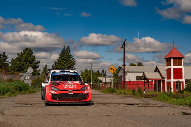 IPA88425590 - Driver Sami Pajari and co-driver Marko Salminen of the Toyota Gazoo Racing WRT team, driving a Toyota GR Yaris Rally1, are in second place on the second day of the FIA World Rally Championship WRC, Motorsport Rallye, WM Rally Chile Biobío 2026 on September 11 in Concepción, Chile. Copyright: xLucaxBarsali IPAxSportx xx IPA88425590