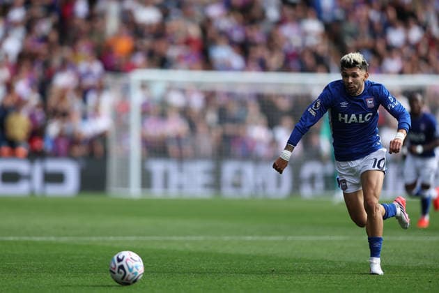 12th September 2026; Selhurst Park, London, England; Premier League Football, Crystal Palace versus Ipswich Town; Julio Enciso of Ipswich Town KatiexChan