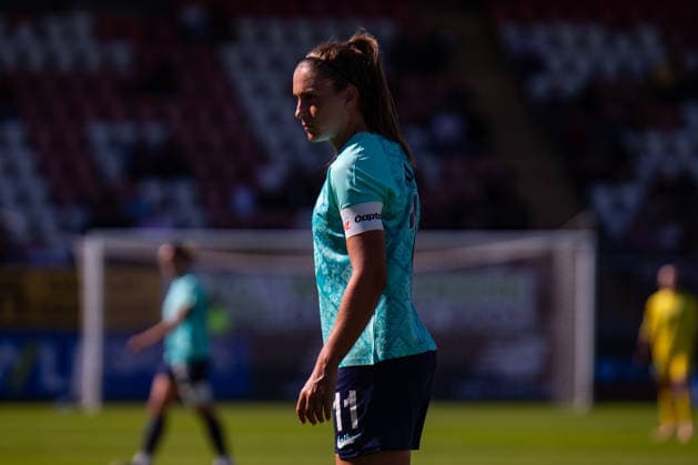 Barclays Women™s Super League match between West Ham United and London City Lionesses LONDON, ENGLAND - SEPTEMBER 12: Alexia Putellas of London City Lionesses during the Barclays Women™s Super League match between West Ham United and London City Lionesses at Chigwell Construction Stadium on September 12, 2026 in London, England (Photo by Nina Farooqi beanhive) London United Kingdom Copyright: xNinaxFarooqix